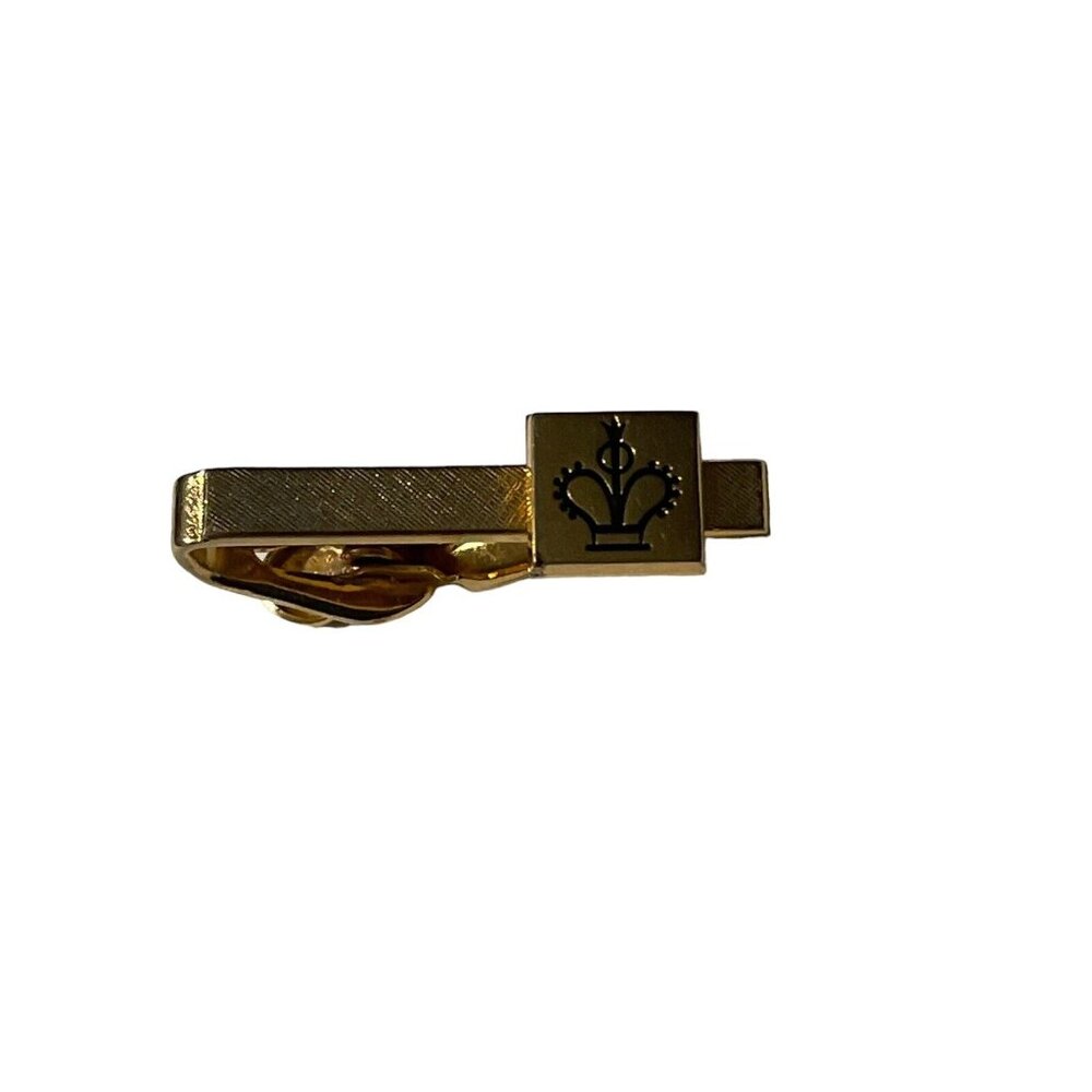 Royal Crown Vintage TINY SMALL SWANK Tie Bar Clip imperial king queen‎ prince